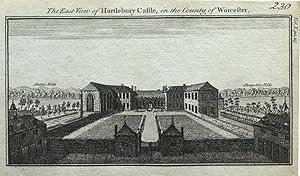 WORCESTERSHIRE HARTLEBURY CASTLE Original Copper Engraved Antique Print c1770