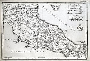 Antique Map MIDDLE or PROPER ITALY Emanuel Bowen original c1760