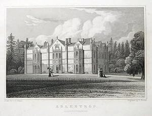 ADLESTROP HOUSE, GLOUCESTERSHIRE original antique print 1831