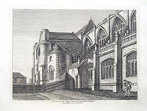 HAMPSHIRE, CHRIST CHURCH PRIORY, TWYNHAM, Hooper Antique Print 1784