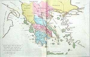 Antique Map ANCIENT GREECE LE SAGE HISTORICAL ATLAS, Hand Coloured 1818