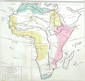 Antique Map AFRICA, LE SAGE HISTORICAL ATLAS, Hand Coloured 1818