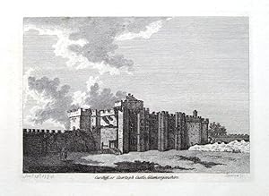 WALES, CARDIFF CASTLE, GLAMORGANSHIRE Hooper Antique Print 1776