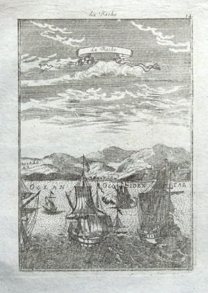 LARACHE, MOROCCO, AFRICA, A.Mallet original antique print 1719