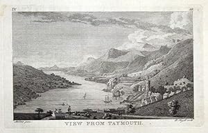 TAYMOUTH, SCOTLAND, Pennant original copper engraving antique print 1776