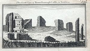 YORKSHIRE KNARESBOROUGH CASTLE Original Antique Copper Engraved Print 1770