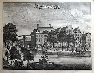 Antique Print AMSTERDAM, WATERLOO, Oudezijds Huiszittenhuis, Commelin 1693