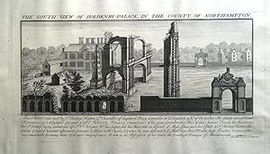 NORTHAMPTON HOLDENBY HOUSE Sam & Nathaniel Bucks Views Large Antique Print 1729