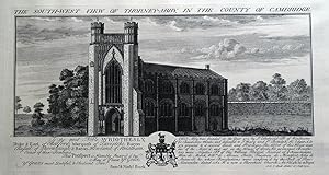 THORNEY ABBEY, CAMBRIDGESHIRE, S&N BUCK original antique print 1730