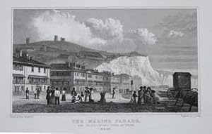 DOVER,MARINE PARADE original Antique Print 1830