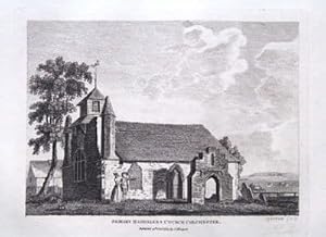 ESSEX, COLCHESTER, MARY MAGDALEN CHURCH Antique Print1783