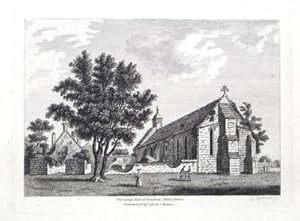 HAMPSHIRE, BEAULIEU ABBEY GREAT HALL , Grose, Hooper Antique Print 1783