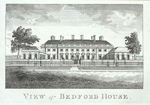 LONDON, BEDFORD HOUSE, BLOOMSBURY antique print 1776