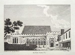 LONDON,CAMDEN,ELY HOUSE Antique Print 1784