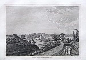 NORTHUMBERLAND, BOTHAL CASTLE Antique Print 1785