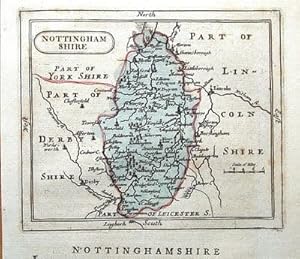 Antique Map NOTTINGHAMSHIRE, Seller/ Grose Hand Coloured c1780