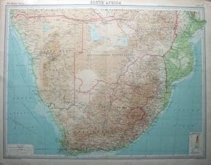 Antique Map SOUTH AFRICA,CAPE PROVINCE, NATAL, ORANGE FREE STATE original c1900