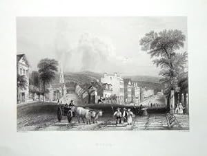 USA,UTICA,ONEIDA COUNTY,NEW YORK ,MOHAWK VALLEY Antique Print 1838