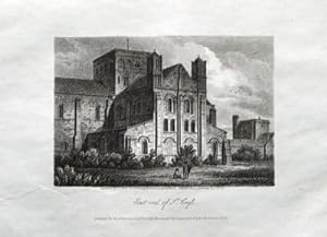WINCHESTER, HOSPITAL OF ST CROSS, Antique Print 1808