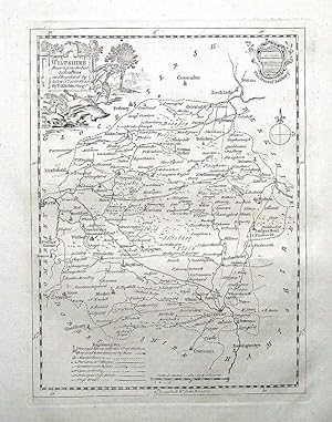 Antique Map WILTSHIRE, T.Kitchen, England Displayed Kitchin 1769