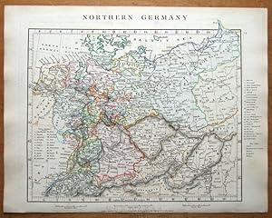 Antique Map GERMANY, POLAND,CZECH REP. AUSTRIAN EMPIRE Arrowsmith original 1828