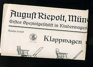 August, Riepold, München, Färbergraben 26. Erstes Spezialgeschäft in Kinderwagen, Kindermöbel, Ko...