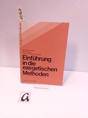 Bild des Verkufers fr Einfhrung in die exegetischen Methoden. zum Verkauf von AphorismA gGmbH