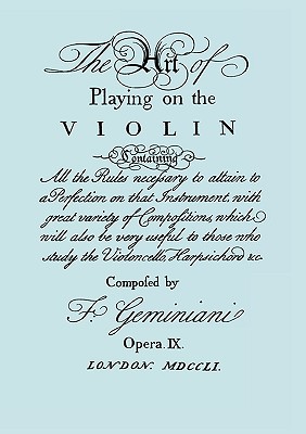 Seller image for The Art of Playing on the Violin. [Facsimile of 1751 Edition]. (Paperback or Softback) for sale by BargainBookStores