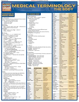 Seller image for Medical Terminology: The Body: Laminate Reference Chart (Poster) for sale by BargainBookStores