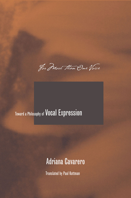 Seller image for For More Than One Voice: Toward a Philosophy of Vocal Expression (Paperback or Softback) for sale by BargainBookStores