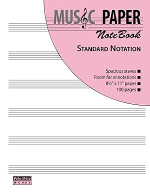 Bild des Verkufers fr Music Paper Notebook - Standard Notation (Paperback or Softback) zum Verkauf von BargainBookStores