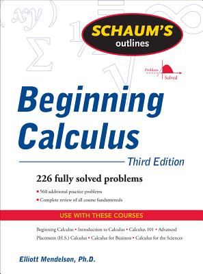 Seller image for Schaum's Outline of Beginning Calculus (Paperback or Softback) for sale by BargainBookStores