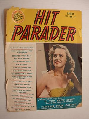 Hit Parader magazine, April, 1948, Vol. 6, No. 5 [Cover: Donna Reed]