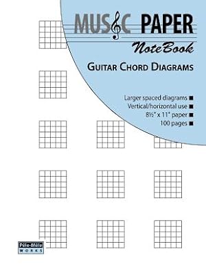 Bild des Verkufers fr Music Paper Notebook - Guitar Chord Diagrams (Paperback or Softback) zum Verkauf von BargainBookStores