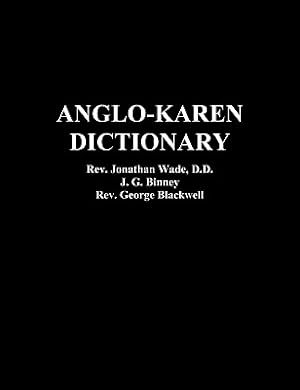 Bild des Verkufers fr Anglo-Karen Dictionary (Paperback or Softback) zum Verkauf von BargainBookStores