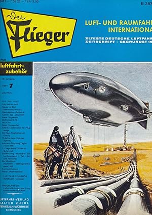 Imagen del vendedor de Der Flieger. Luft- und Raumfahrt International. hier: Heft 7/1976 (56. Jahrgang). a la venta por Versandantiquariat  Rainer Wlfel