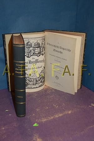 Bild des Verkufers fr Die sterreich-Ungarische Monarchie, Geographisch-statistisches Handbuch fr Leser aller Stnde (geteilt in 2 Bnden, inkl. 15 Karten und Anhang!) zum Verkauf von Antiquarische Fundgrube e.U.