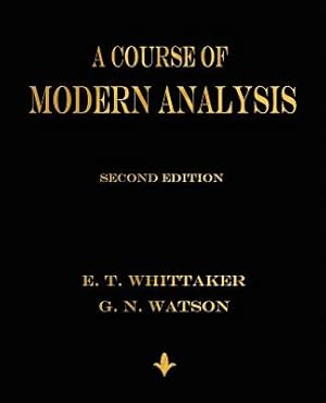 Seller image for A Course of Modern Analysis (Paperback or Softback) for sale by BargainBookStores