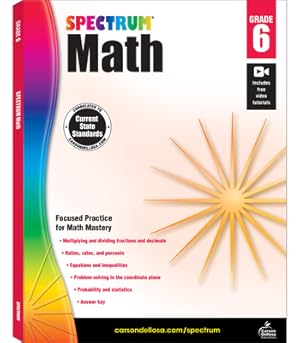 Seller image for Spectrum Math Workbook, Grade 6 (Paperback or Softback) for sale by BargainBookStores