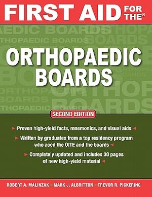Image du vendeur pour First Aid for the Orthopaedic Boards, Second Edition (Paperback or Softback) mis en vente par BargainBookStores