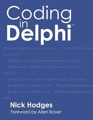 Bild des Verkufers fr Coding in Delphi (Paperback or Softback) zum Verkauf von BargainBookStores
