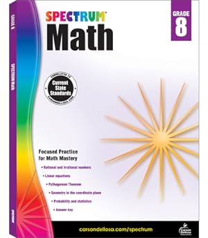 Seller image for Spectrum Math Workbook, Grade 8 (Paperback or Softback) for sale by BargainBookStores