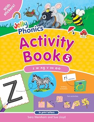 Imagen del vendedor de Jolly Phonics Activity Book 5 (in Print Letters) (Paperback or Softback) a la venta por BargainBookStores