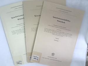 Bild des Verkufers fr Sprachwissenschaftliches Wrterbuch. Bd. 2, Lieferungen 1-3. zum Verkauf von Antiquariat Bookfarm