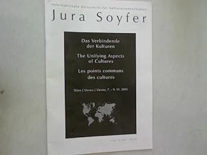Imagen del vendedor de JURA SOYFER. Internationale Zeitschrift fr Kulturwissenschaften. 12.Jg. Nr.1/2003. a la venta por Antiquariat Bookfarm