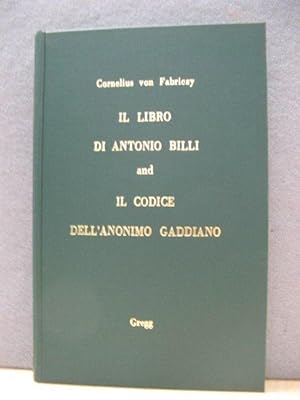 Bild des Verkufers fr Il Libro Di Antonio Billi: Le Sue Copie Nella Biblioteca Nazionale Di Firenze zum Verkauf von PsychoBabel & Skoob Books