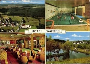 Bild des Verkufers fr Ansichtskarte / Postkarte Wenden im Sauerland, Ansichten des Hotel Wacker, Inh. J. Wacker zum Verkauf von akpool GmbH