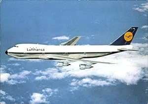 Immagine del venditore per Ansichtskarte / Postkarte Passagierflugzeug Lufthansa Boeing 747 in der Luft venduto da akpool GmbH