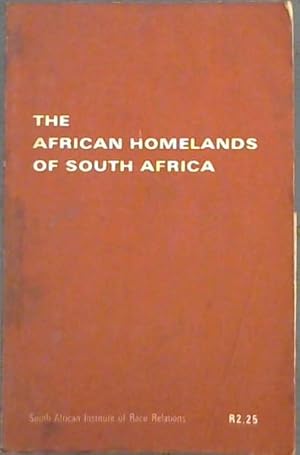 Bild des Verk�ufers f�r The African homelands of South Africa zum Verkauf von Chapter 1