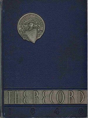 THE RECORD 1940 Robert E. Lee High School Yearbook Staunton VA